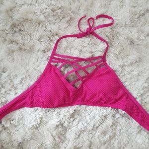 Massimo pink bikini top